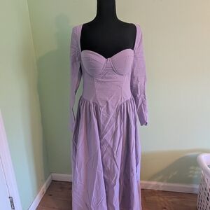 Elegant Lavender Women's Dress